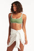 Sea Level Overswim Frayed Sarong